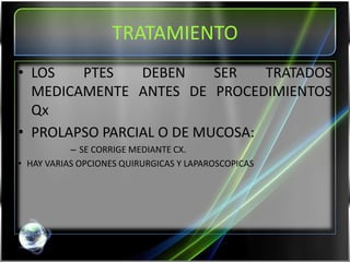Prolapso rectal | PPTX