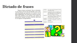 Dictado de frases
 