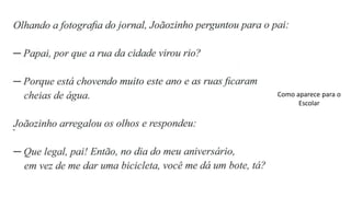 Como aparece para o
Escolar
 