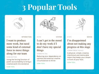 What does a tool look like?
1) User Experience — Abstract graphics are often superior to verbal descriptions because of th...