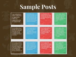 Sample Posts
 