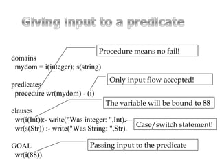 Artificial intelligence Prolog Language | PPT