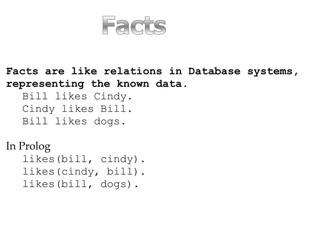 Artificial intelligence Prolog Language | PPT