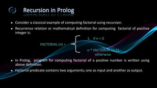 Introduction on Prolog - Programming in Logic | PPTX