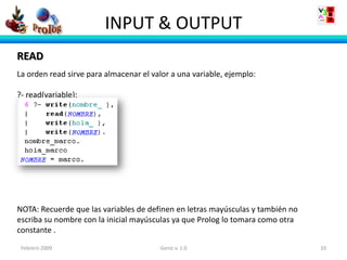 Prolog Variables Prolog | PDF