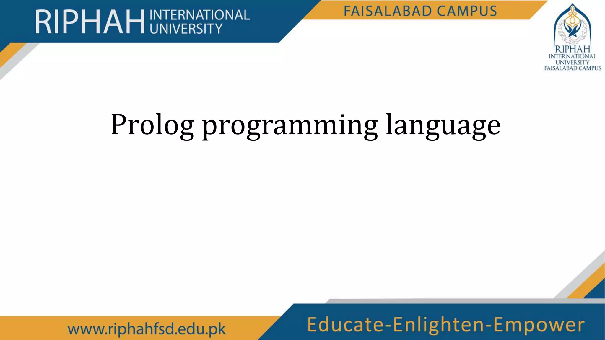 Prolog | PPT