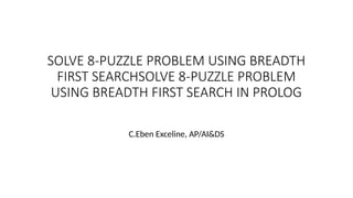 8 puzzle problem in PROLOG programming Language | PPTX