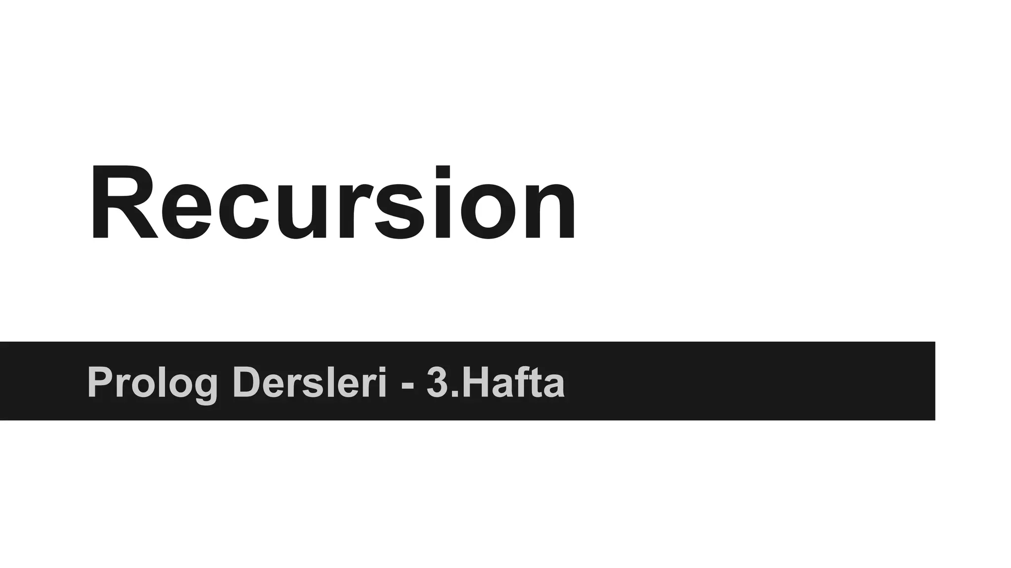 Prolog Recursion Lesson | PPTX