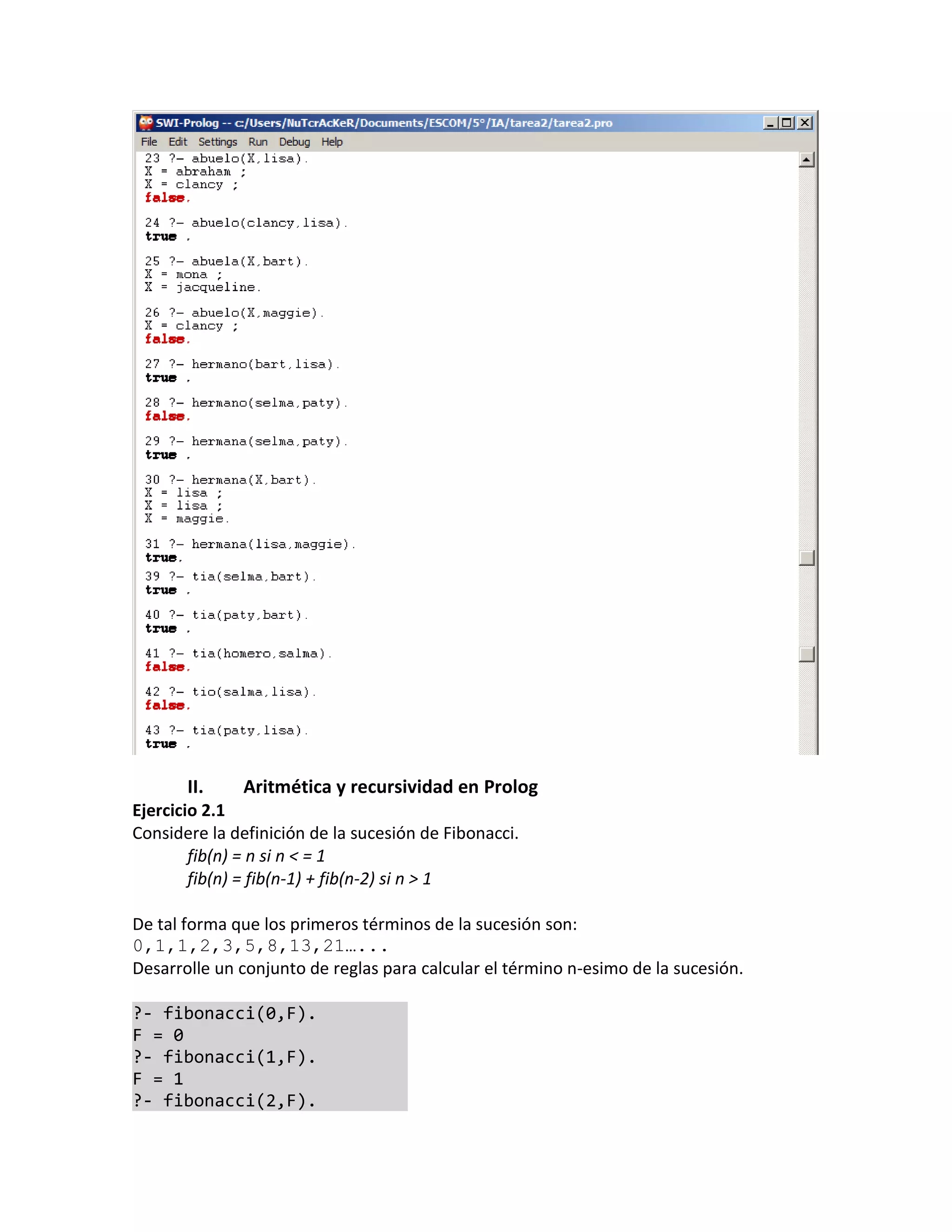 Prolog ejercicios resueltos | PDF