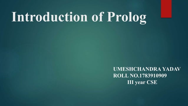 Prolog | PPT