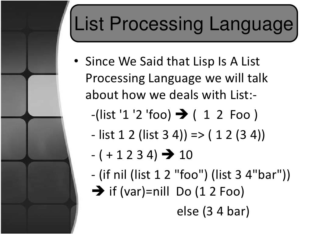 Prolog & lisp