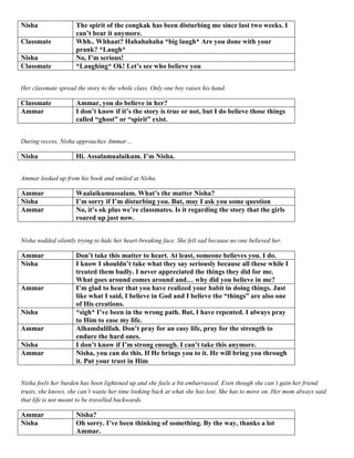 Radio Drama Script Congkak | DOCX