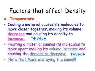 So why does density matter?If a warm gust of wind meets cold air, will the warm air go above or below the cold air?Since hot air is less dense it will rise!
