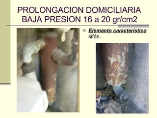 PROLONGACION DOMICILIARIA    BAJA PRESION 16 a 20 gr/cm2 ,[object Object]
