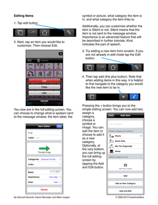 Proloquo2 go tutorial-basics | PDF