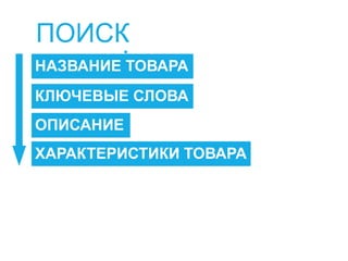 НАЗВАНИЕ ТОВАРА
КЛЮЧЕВЫЕ СЛОВА
ОПИСАНИЕ
ПОИСК
:
ХАРАКТЕРИСТИКИ ТОВАРА
 