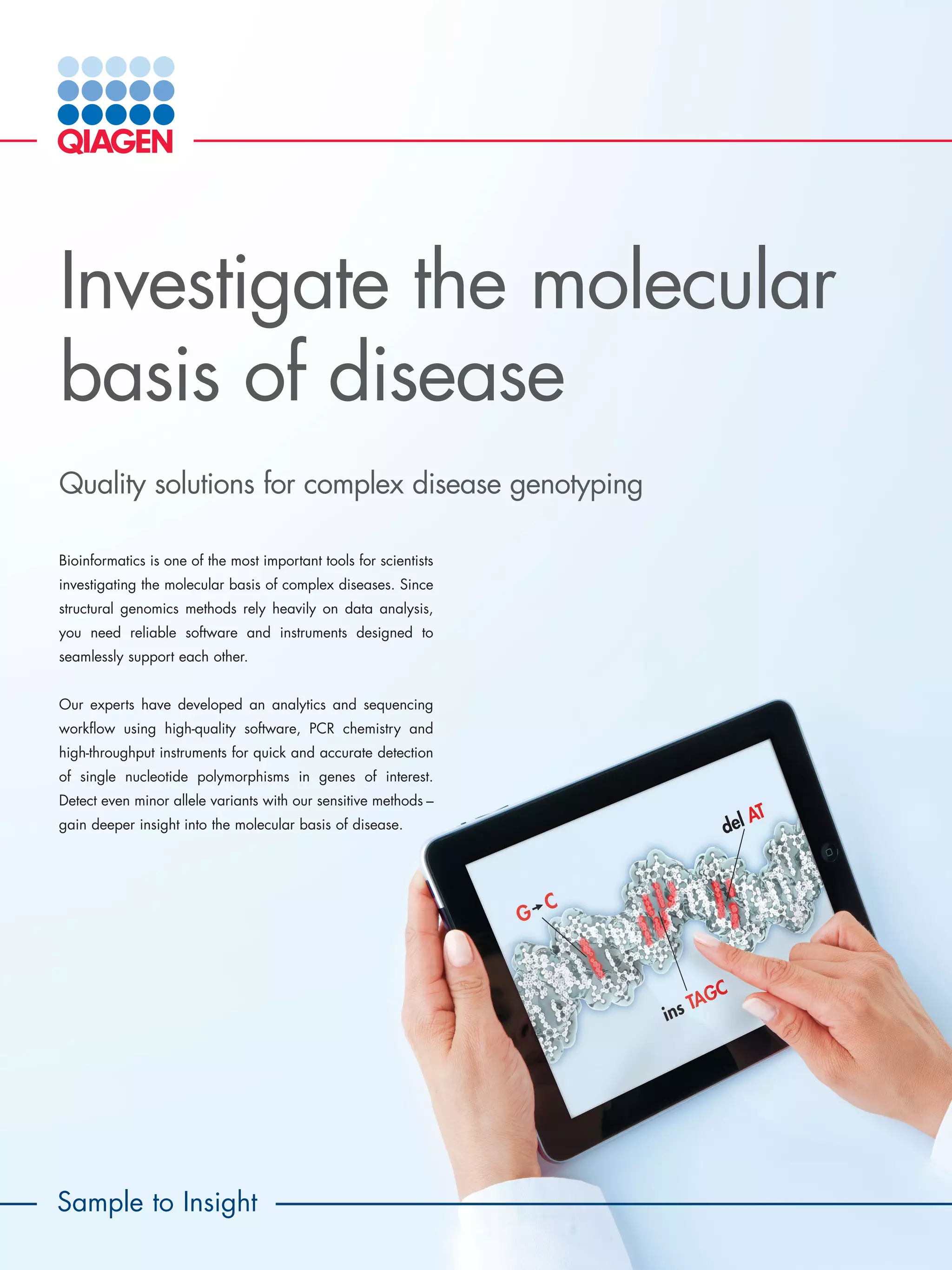 Investigate the Molecular Basis of Disease | PDF