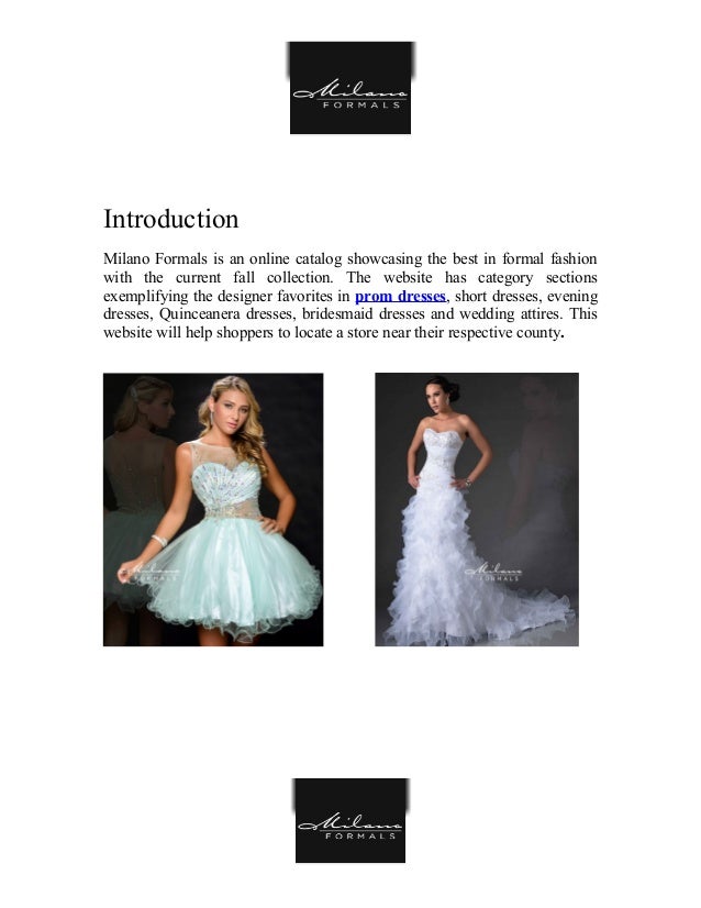 milano prom dresses