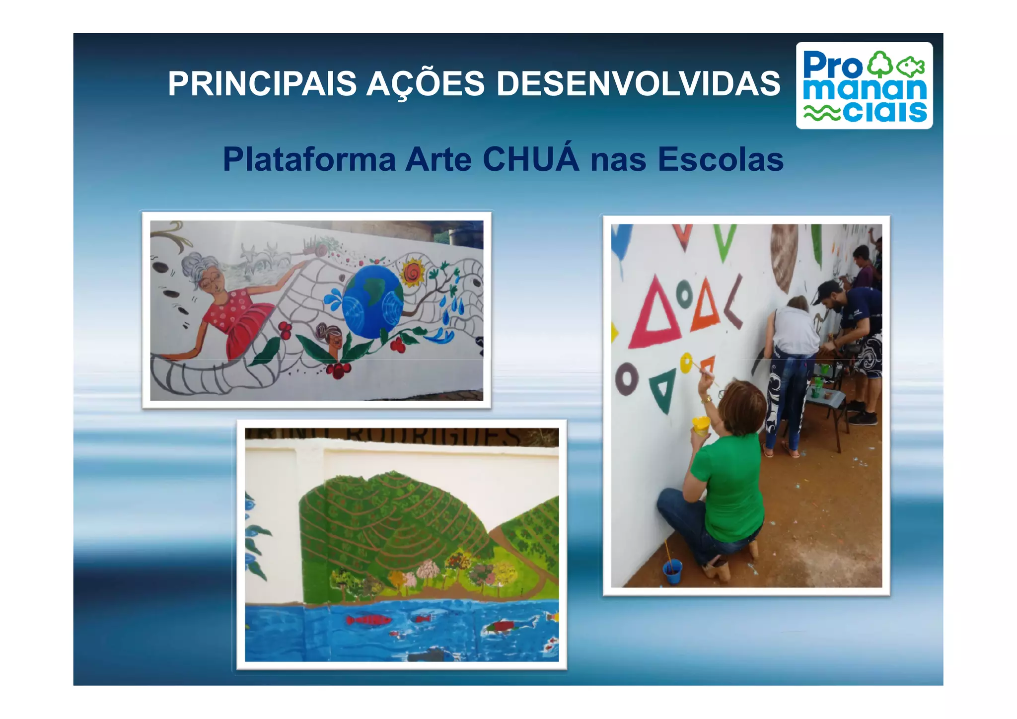 Plataforma Arte CHUÁ nas Escolas
PRINCIPAIS AÇÕES DESENVOLVIDAS
 