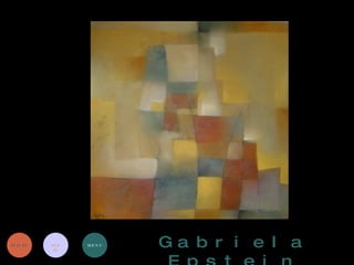 Gabriela Epstein INICIO INFO MENU 