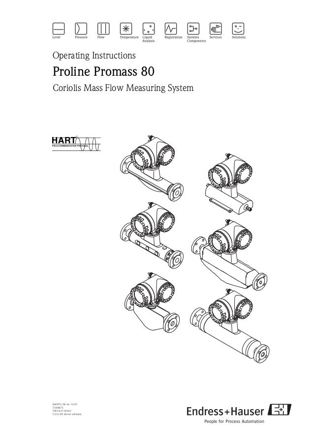 Promass80 Flow Meter