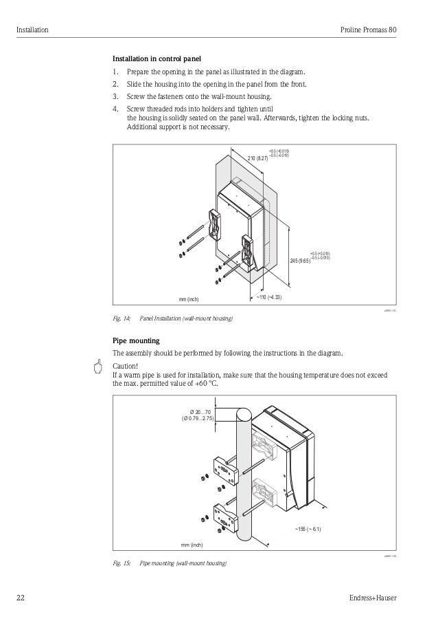 Promass80 flow meter