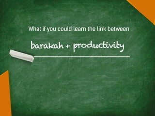 Book Trailer - The Productive Muslim: Where Faith Meets Productivity Slide 21