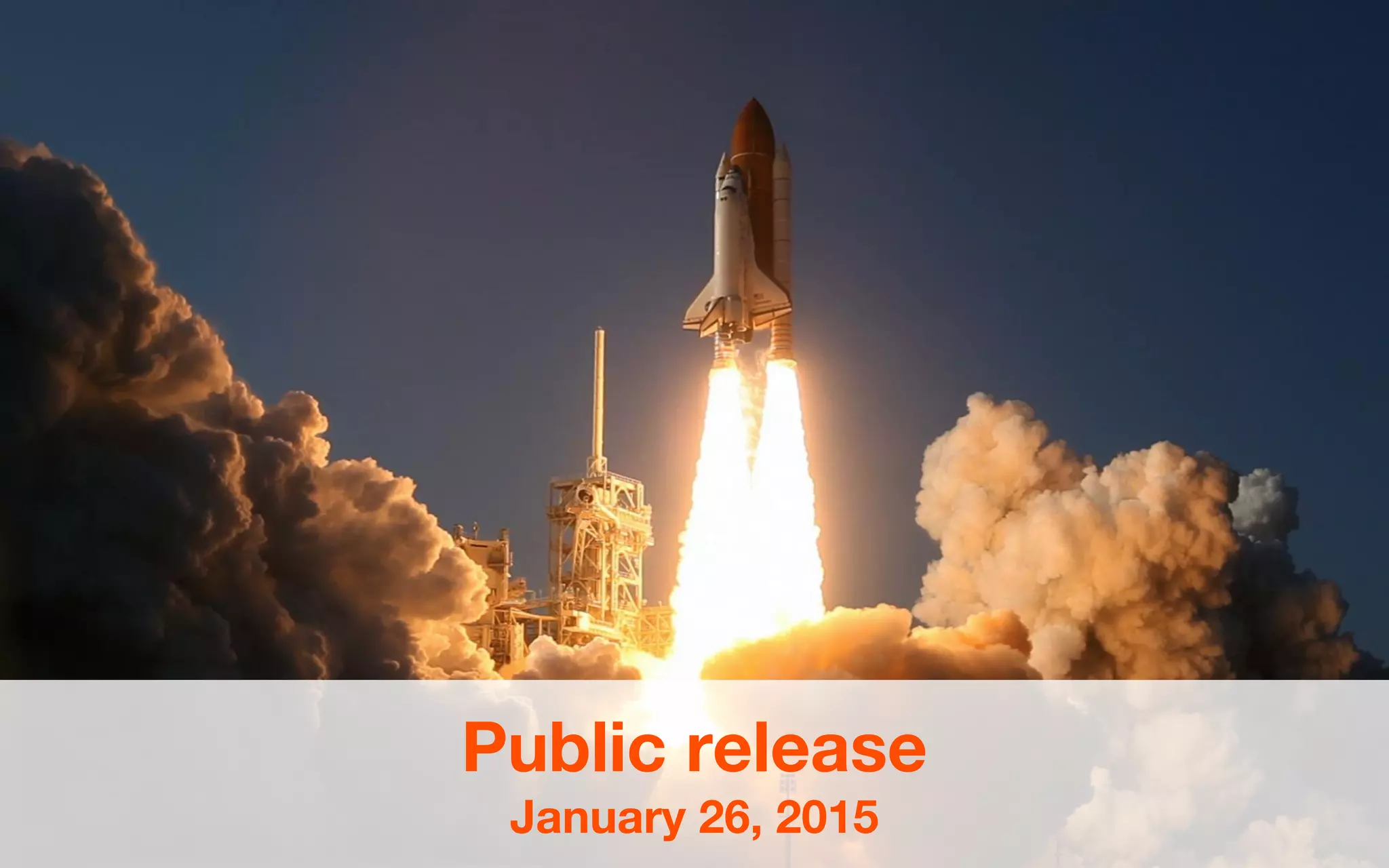 Public release
January 26, 2015
 