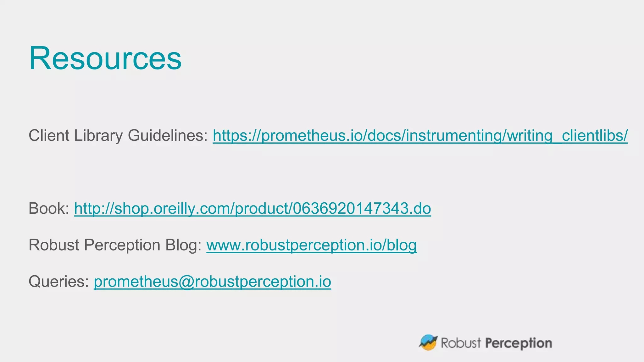 Anatomy of a prometheus client library promcon 2018 ppt