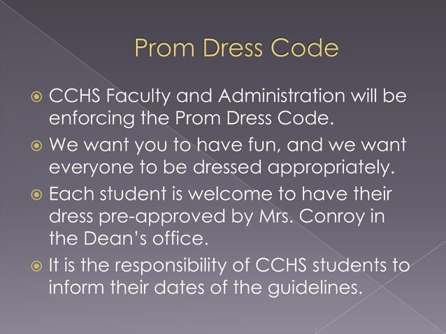 Prom dress code 2012 | PPT