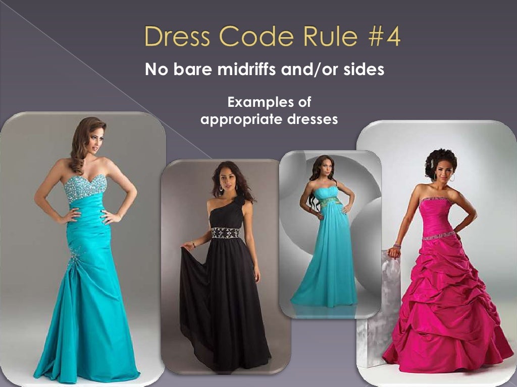 Prom dress code 2012