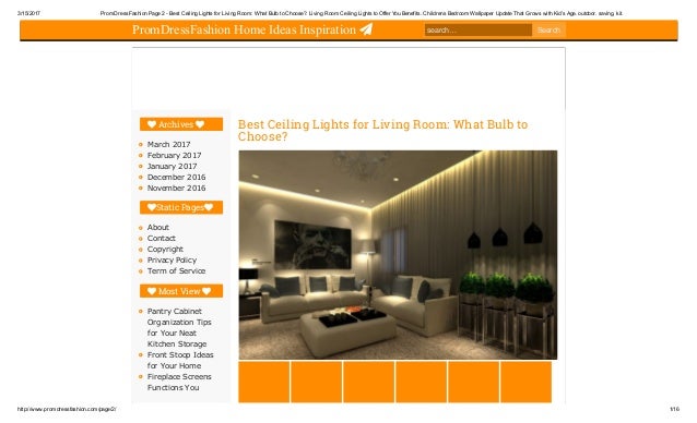 Best Ceiling Lights For Living Room