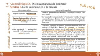 25
(Noelting,1980a,1980b;OlleryGairín,2013)
contextual–deresignificación
AcontecimientoA. Distintas maneras de comparar
Sección 1. De la comparación a la medidaE.4
 
