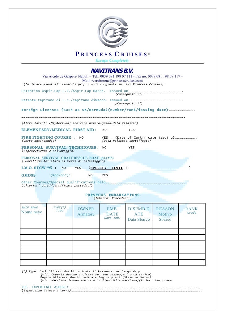s u visa c1/d cruise princess imbarco Promemoria s u visa c1/d cruise princess imbarco Promemoria