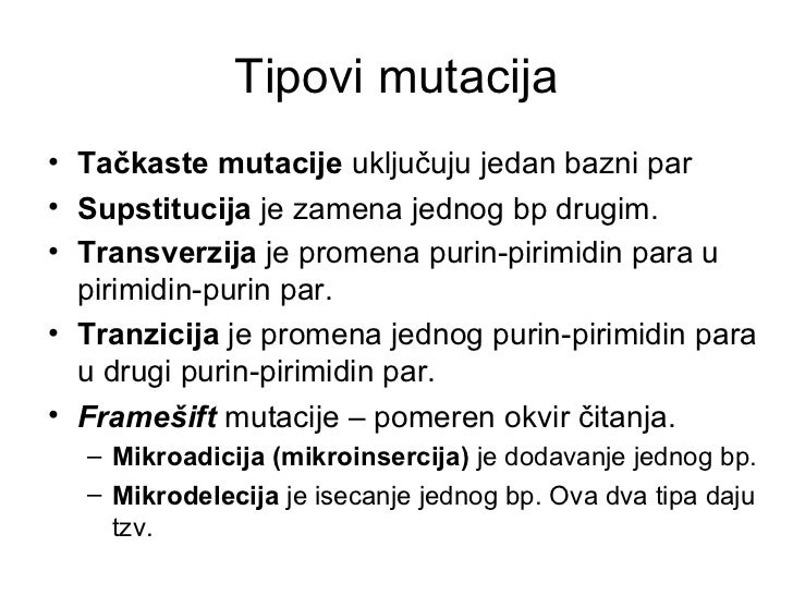 Promene genetickog materijala