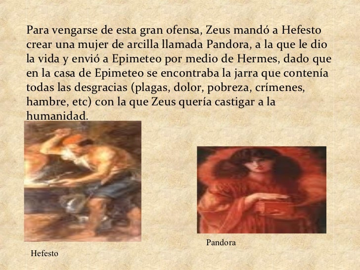 Prometeo, epimeteo y pandora