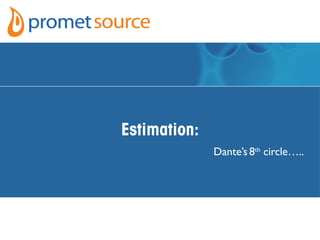 Estimation:
Dante’s 8th
circle…..
 