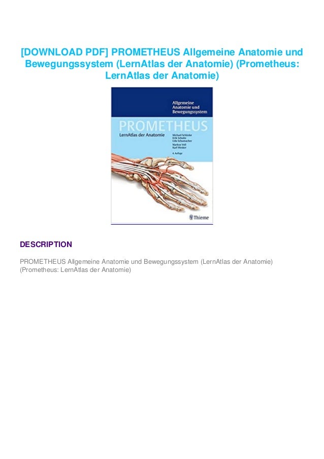 Prometheus Anatomy Pdf Download Prometheus Lernatlas Allgemeine Anatomie Pdf By – PNSWG