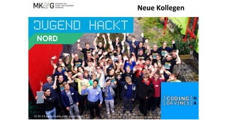 CC BY 3.0 Jugend hackt, Foto: David Gómez
CC BY 3.0 Jugend hackt, Foto: David Gómez
Neue Kollegen
 