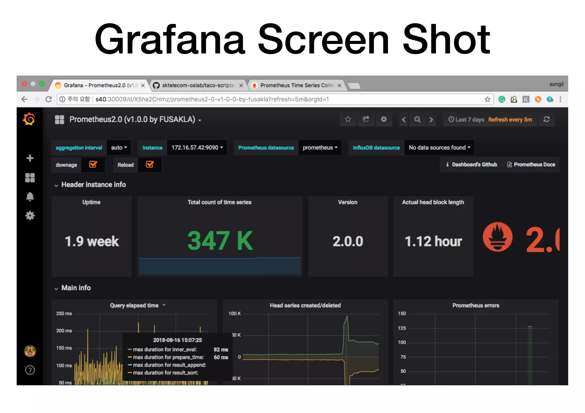 Grafana Screen Shot
 