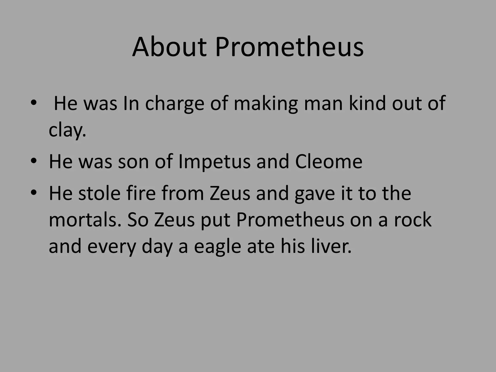 Prometheus powerpoint | PPTX