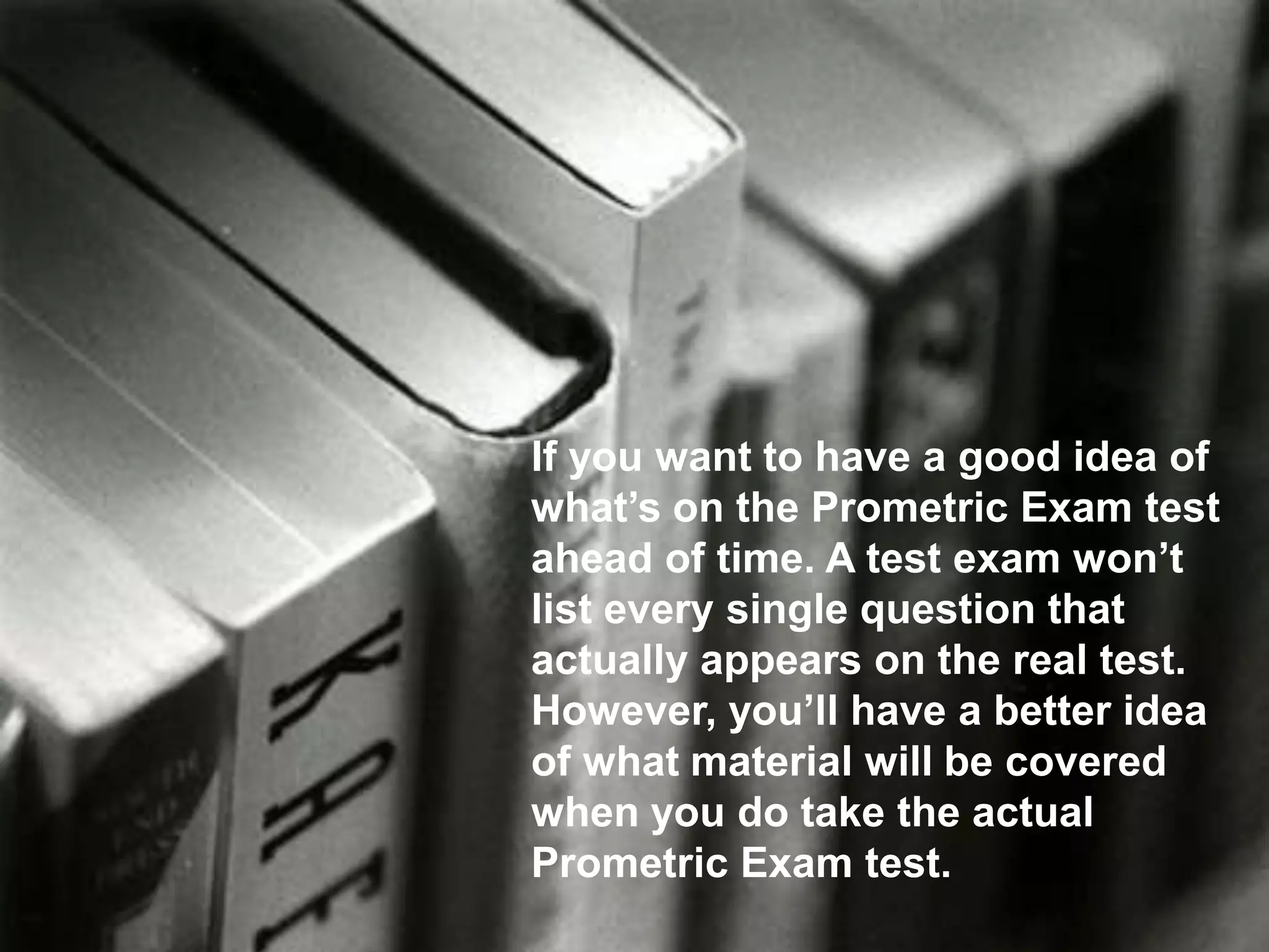 Prometric Exam Pptx