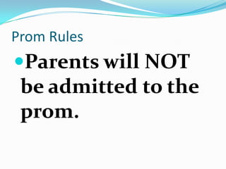 Prom guidelines | PPTX