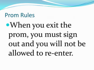 Prom guidelines | PPTX