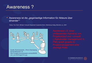 Awareness durch Microinformationen