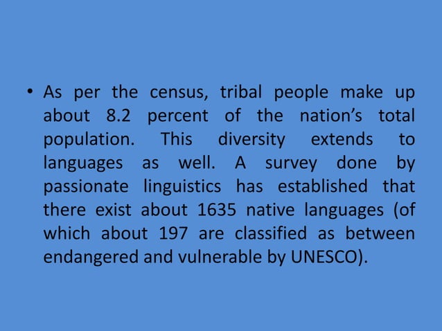 Prominent tribal languages in india | PPTX