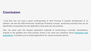 What is Promise in Angular Development?