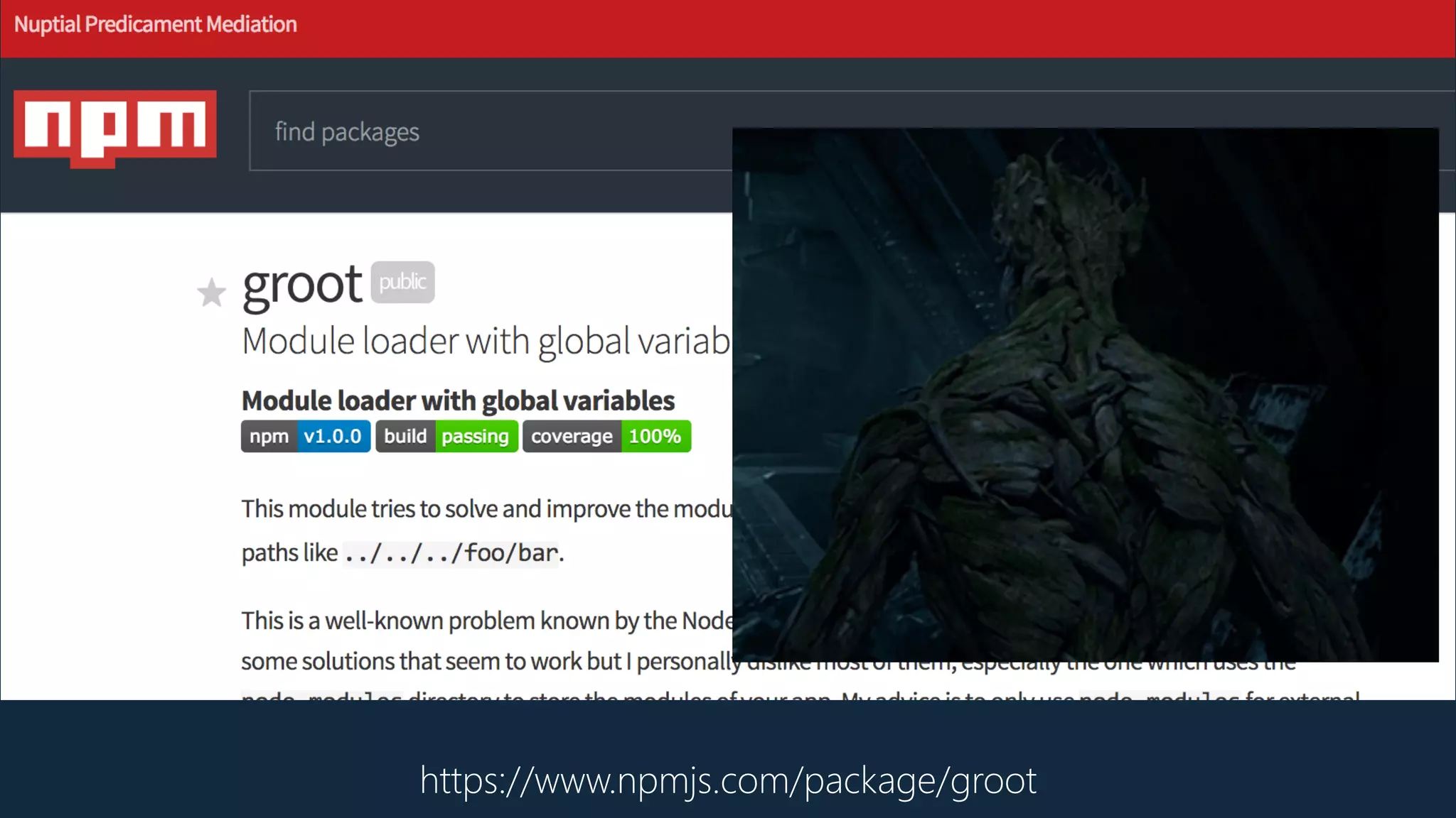 https://www.npmjs.com/package/groot
Passive Event Listeners
 