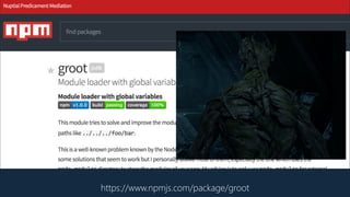 https://www.npmjs.com/package/groot
Passive Event Listeners
 