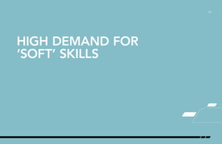 /22
HIGH DEMAND FOR
‘SOFT’ SKILLS
 
